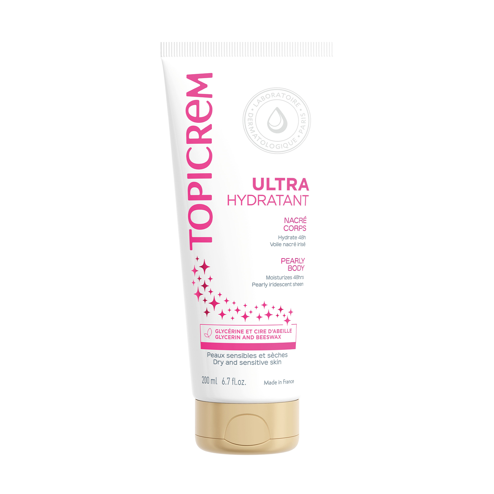 Ультразволожувальний крем для тіла Topicrem Ultra-Moisturizing Pearly Body з перловим ефектом, 200 мл